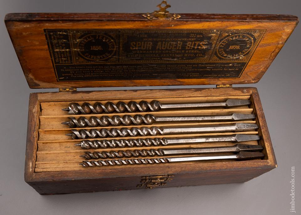 Good User Set of 13 RUSSELL JENNINGS Auger Bits in Original Three Tiered Box - 97312