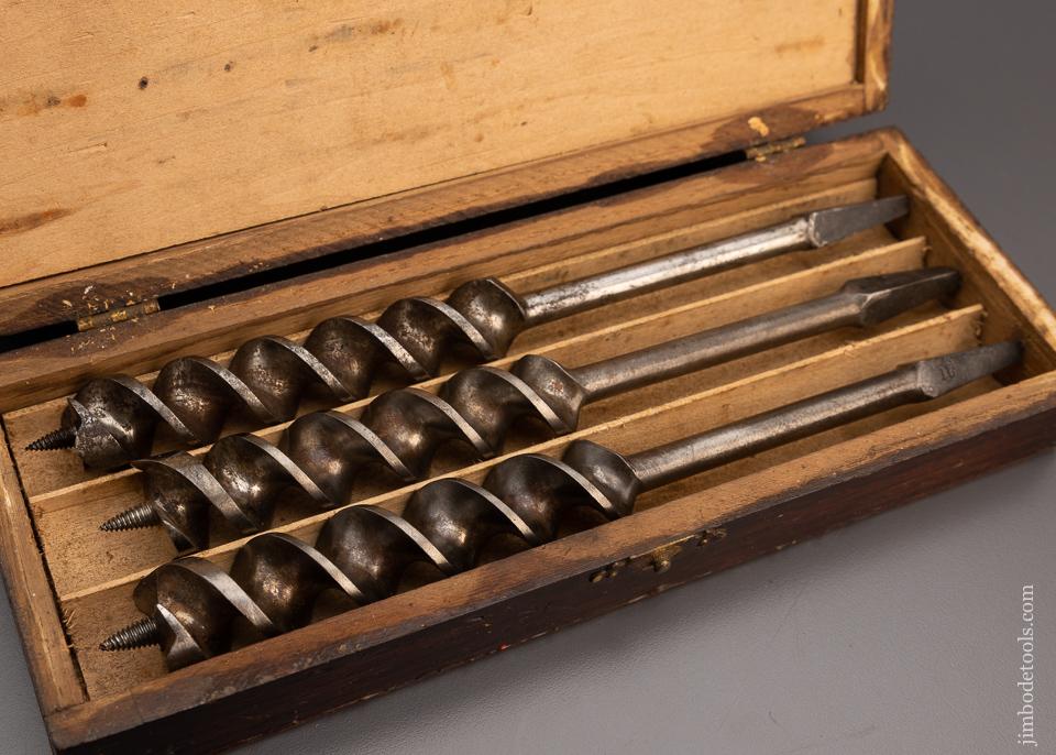 Good User Set of 13 RUSSELL JENNINGS Auger Bits in Original Three Tiered Box - 97312