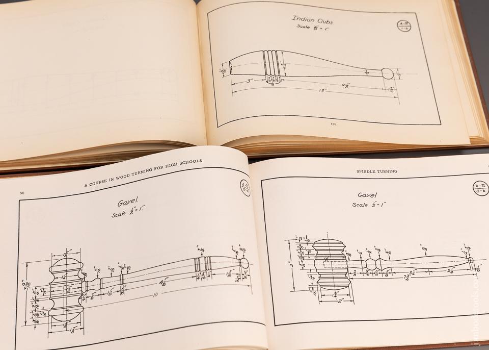 Original 2 Volume Set Ca. 1941 - BOOKS: “COURSE IN WOODTURNING” - 97332