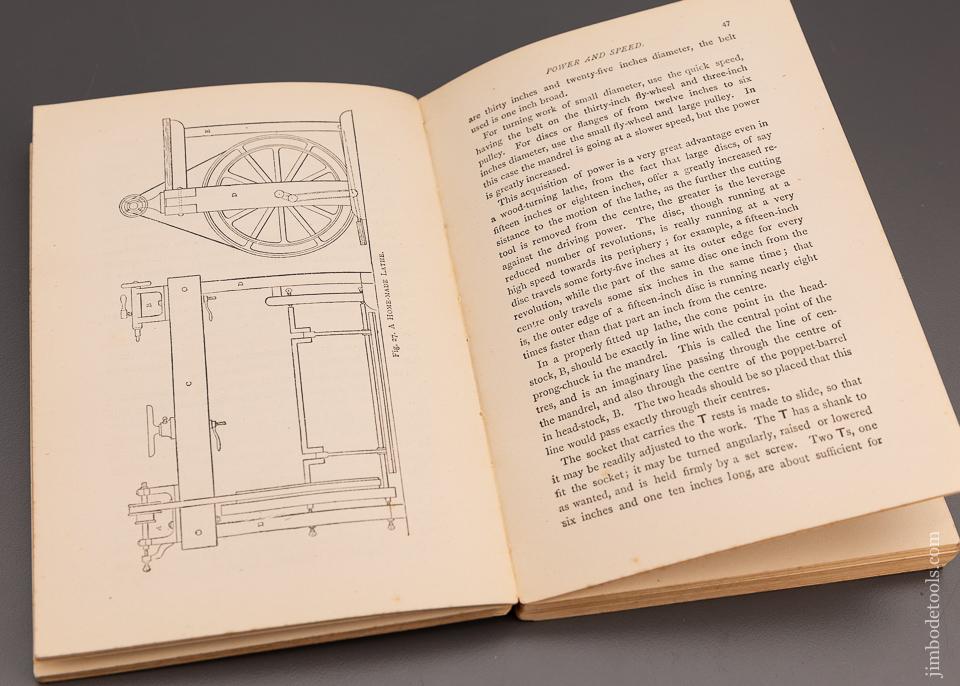 Original 1901 BOOK by P.N. HASLUCK “THE WOOD TURNER’S HANDYBOOK” - 97333
