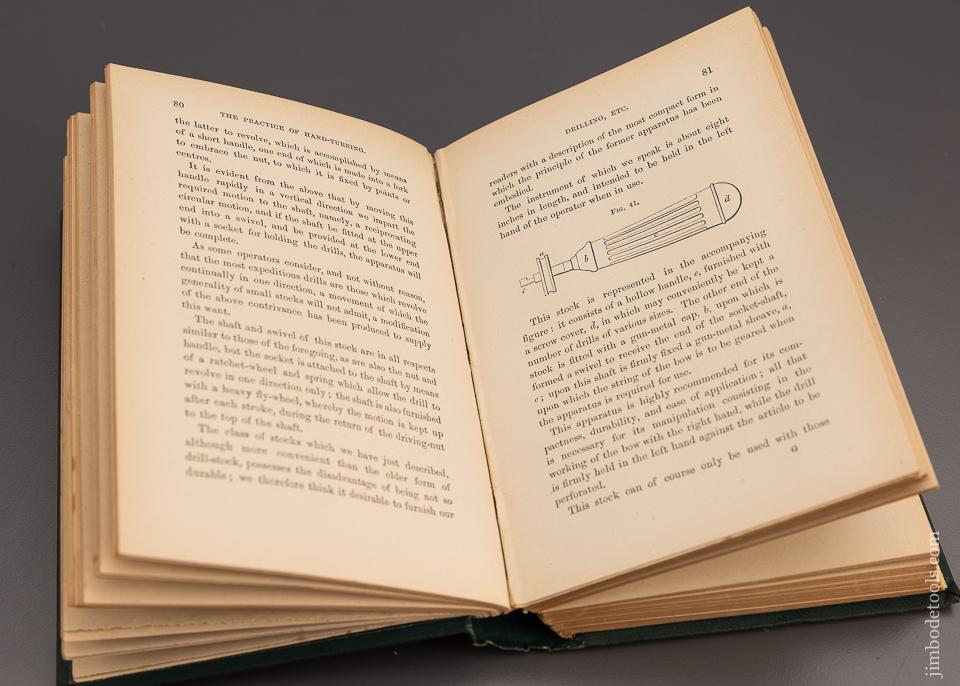 Extra Fine 1883 BOOK: “THE PRACTICE OF HAND TURNING” - 97335