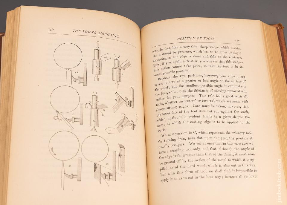 Original 1871 BOOK: “THE YOUNG MECHANIC” - 97342