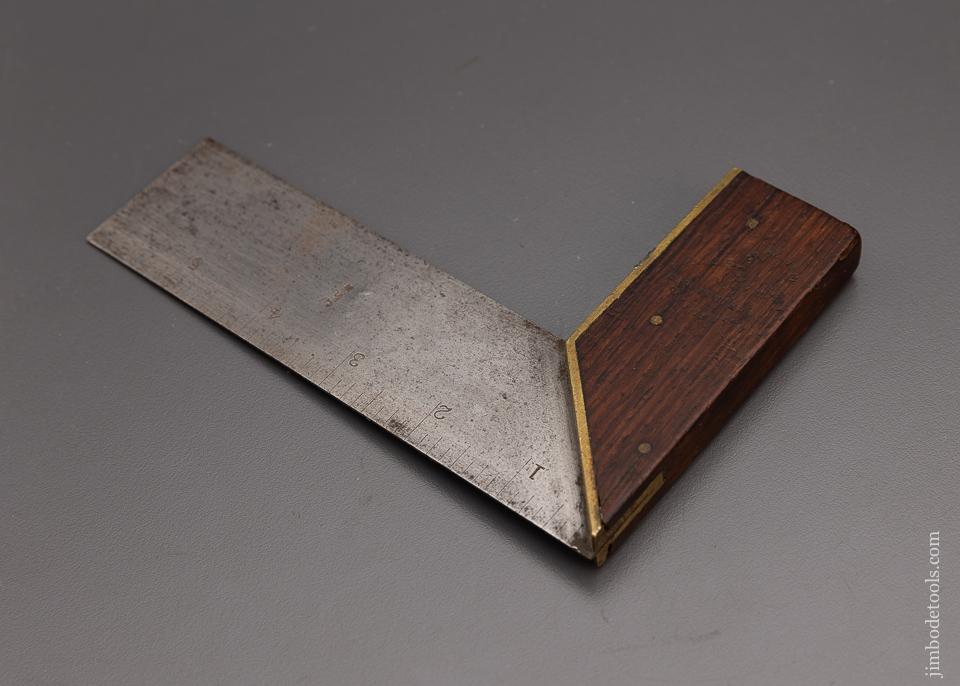 TRAUT & WINTERBOTTOM Patents STANLEY No. 2 Try Square Ca. 1888-97 Type 2, 4 1/2 Inch Size Fine - 97352