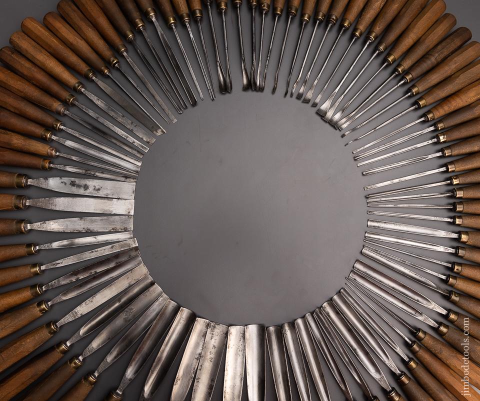 Remarkable Set of 79 ADDIS Carving Chisels - 97368