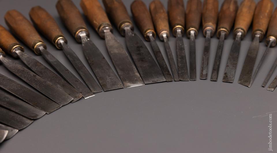 Remarkable Set of 79 ADDIS Carving Chisels - 97368