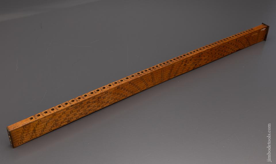 Fine G.B. SANBORN BRISTOL, N.H. Log & Lumber Calculating Rule & Tally Stick - 97285