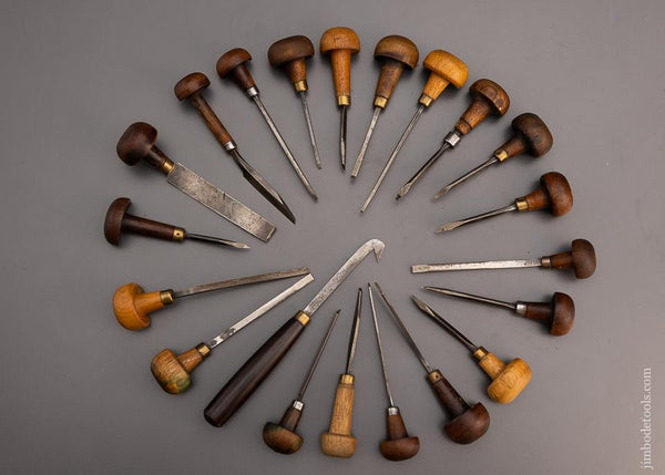 Great Set of 21 Gravers Most - 97425