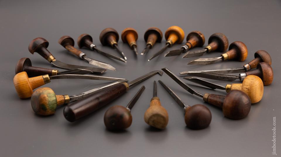 Great Set of 21 Gravers Most - 97425