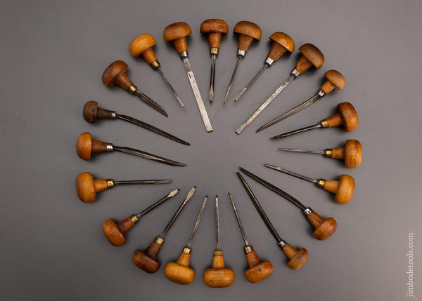 Great Set of 21 Gravers All by MULLER - 97426