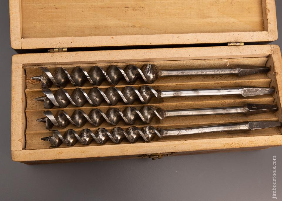 Complete Set of 13 RUSSELL JENNINGS Auger Bits in Original Three Tiered Box - 97432