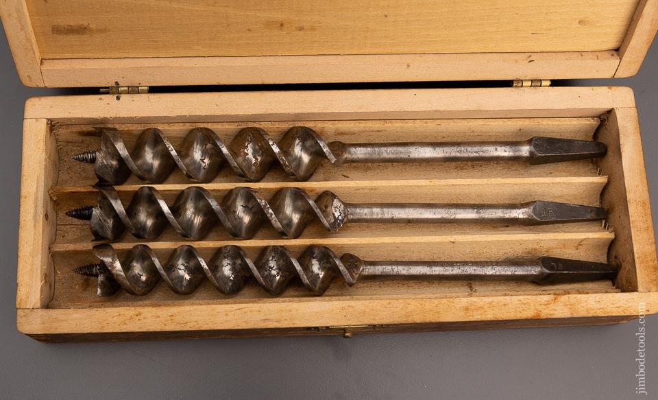 Complete Set of 13 RUSSELL JENNINGS Auger Bits in Original Three Tiered Box - 97432
