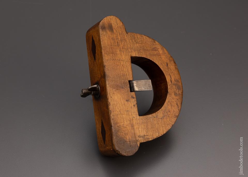 Remarkable Wooden Router Plane with Ebony Inlay - 97463