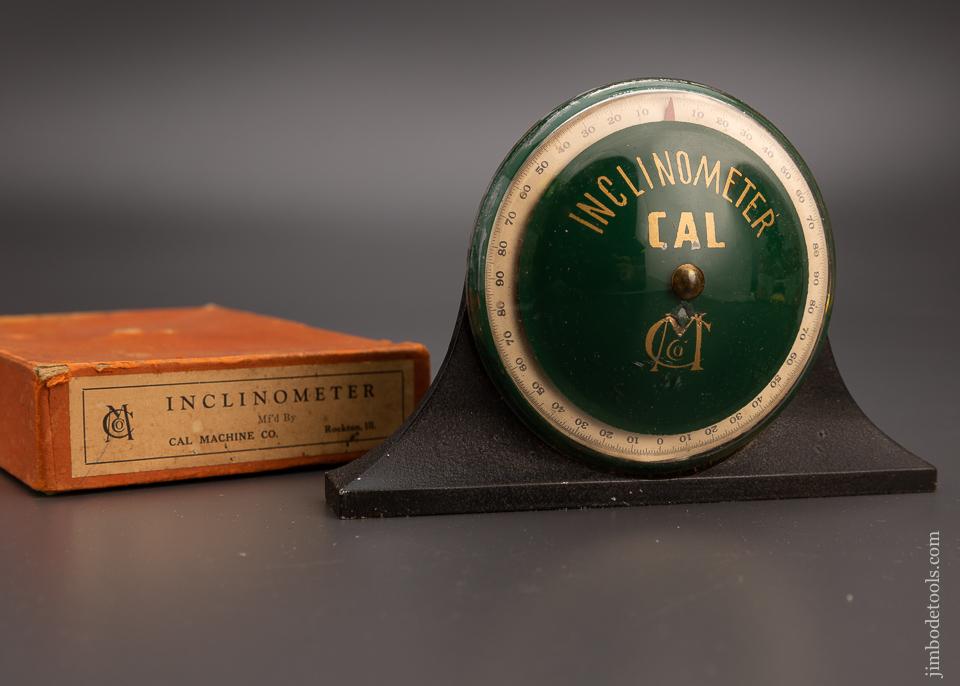 Rare CAL MACHINE CO PATENTED Inclinometer Level Mint in Box with Instructions - 97464