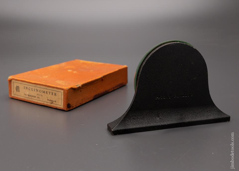 Rare CAL MACHINE CO PATENTED Inclinometer Level Mint in Box with Instructions - 97464