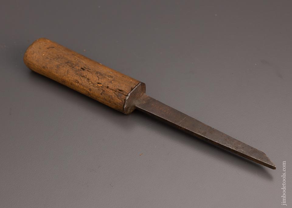 18th Century JAMES CAM Pig Sticker Mortise Chisel 3/16 x 9 1/2 - 97496