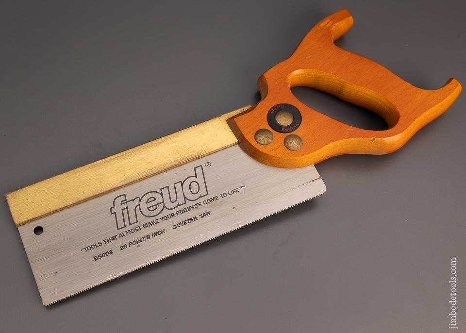 Near Mint FREUD 8 inch Brass Back Dovetail Saw - 97497