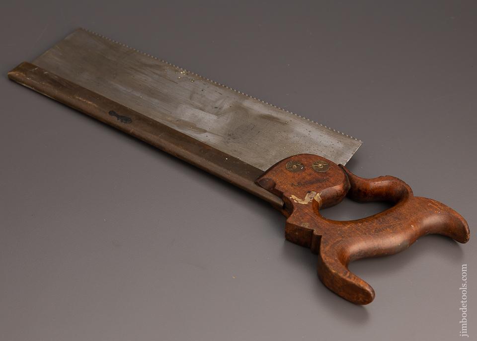 Magnificent C. NURSE LONDON Brass Back Carcass Saw Ca. 1880 Just Sharpened - 97503