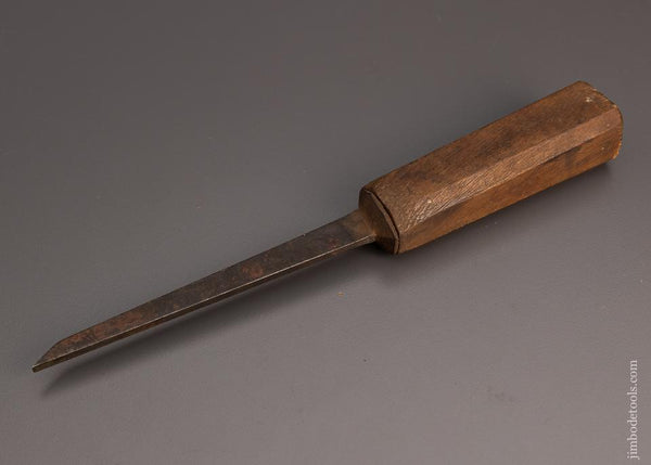 18th Century JAMES CAM Pig Sticker Mortise Chisel 1/8” x 10 1/4” - 97521