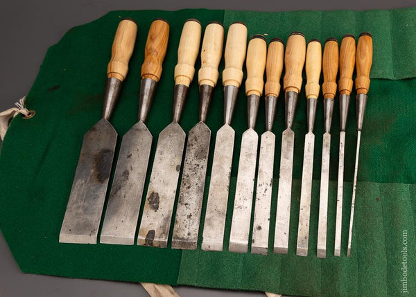 Beautiful Set of 12 CLEARCUT Socket Chisels - 97566
