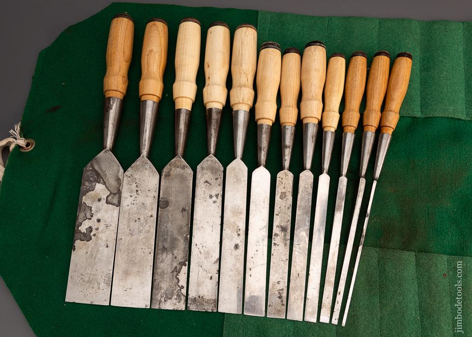 Beautiful Set of 12 CLEARCUT Socket Chisels - 97566