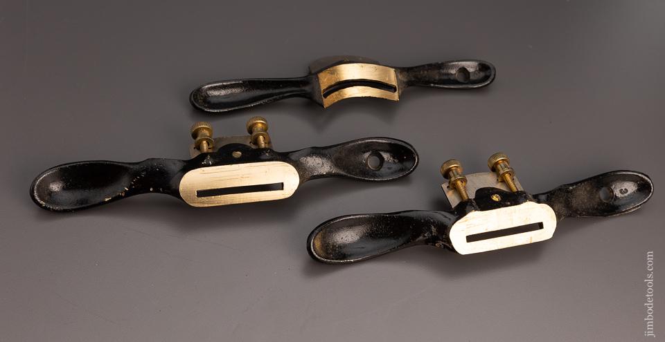 Set of 3 Large AMT Brass Spokeshaves - 97571