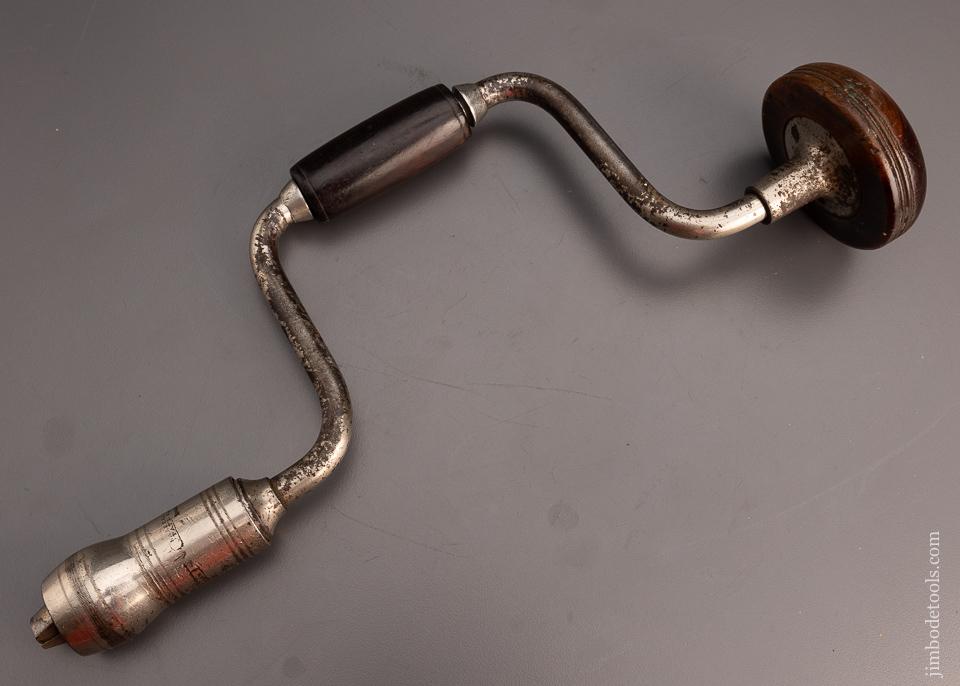 MILLERS FALLS BARBER’S PATENT 7 Inch Bit Brace with Lignum Head - 97613