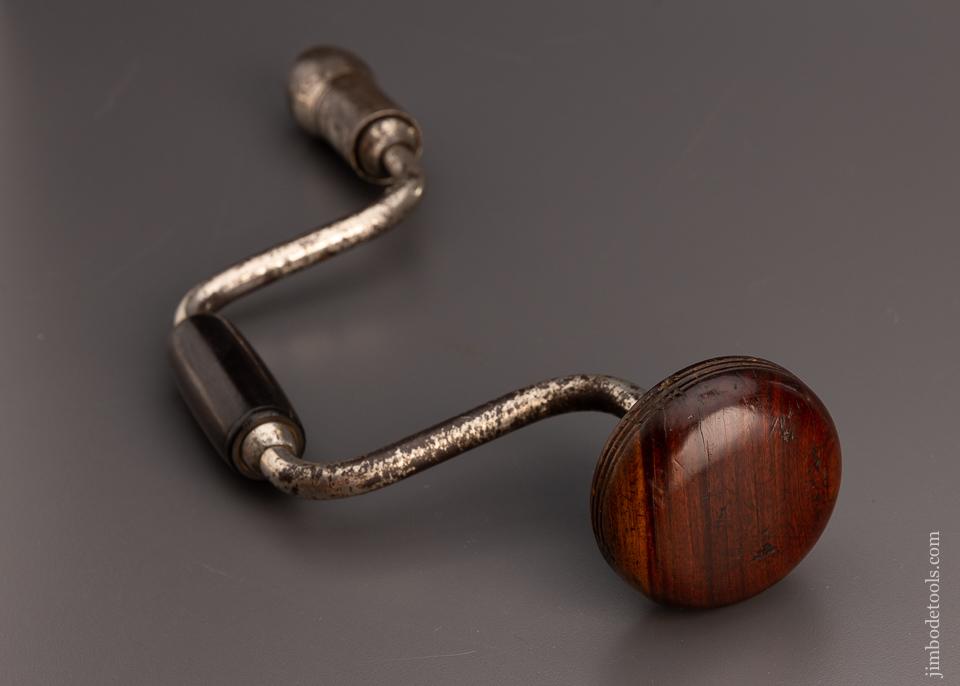 MILLERS FALLS BARBER’S PATENT 7 Inch Bit Brace with Lignum Head - 97613