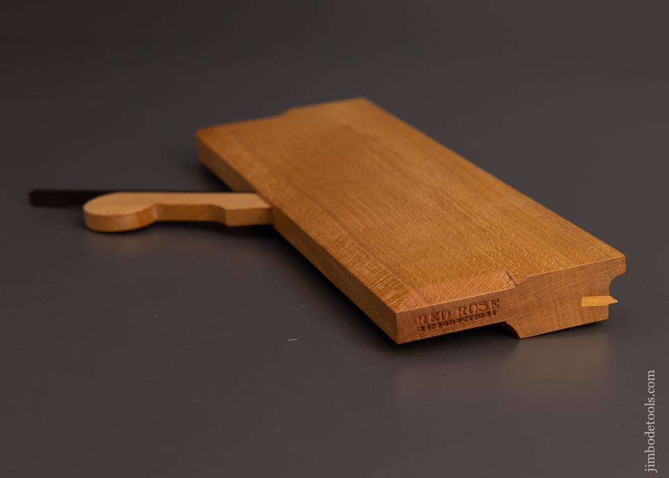 Mint & Unused RED ROSE Beech 1/8 inch Side Bead Moulding Plane - 97623