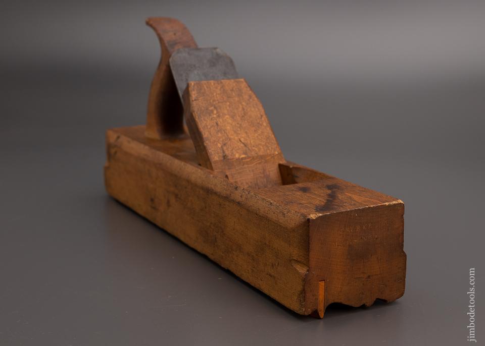 Rare 3 STAR Maker J. BURKE MADISON, IA Cornice Moulding Plane - 97629