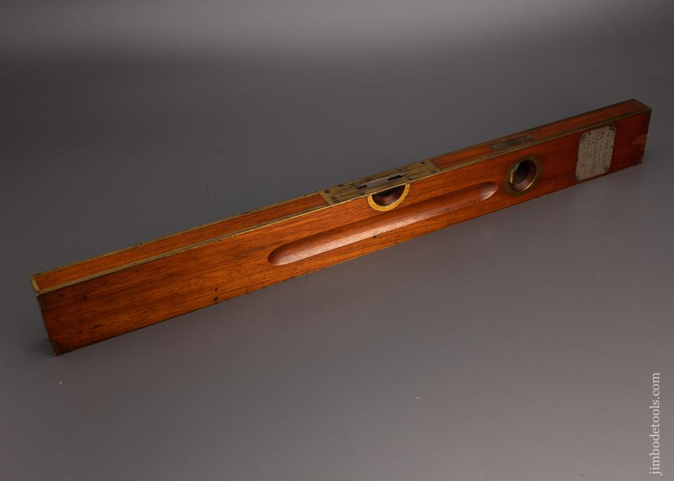 Amazing STANLEY No. 95 Presentation Level with Inlay Silver Plaque Dated 1896 - 97650