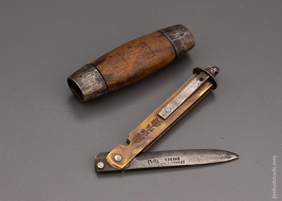 Adorable 2 1/2 inch 1874 Barrel Knife by EDWARD ZINN SWEDEN - 97655