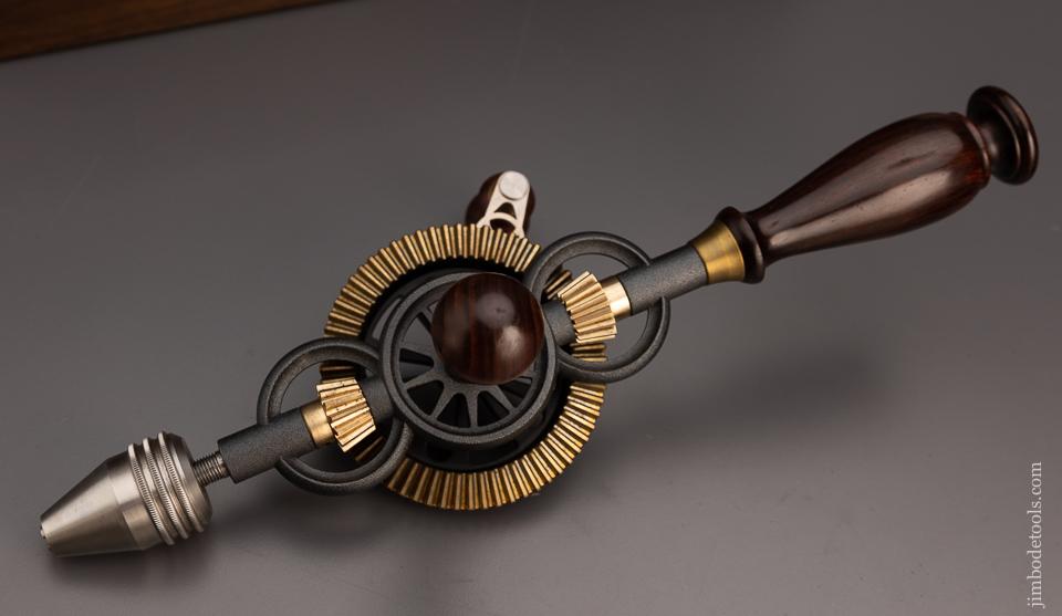 BRIDGE CITY TOOL WORKS 1998 Limited Edition CT-6 Rosewood Hand Drill Mint in Original Walnut Presentation Case - 97664