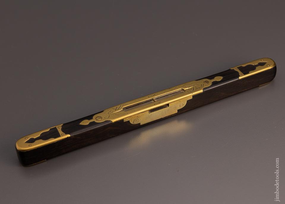 Fantastic, Ornate Ebony & Brass Level by BUIST - 97697