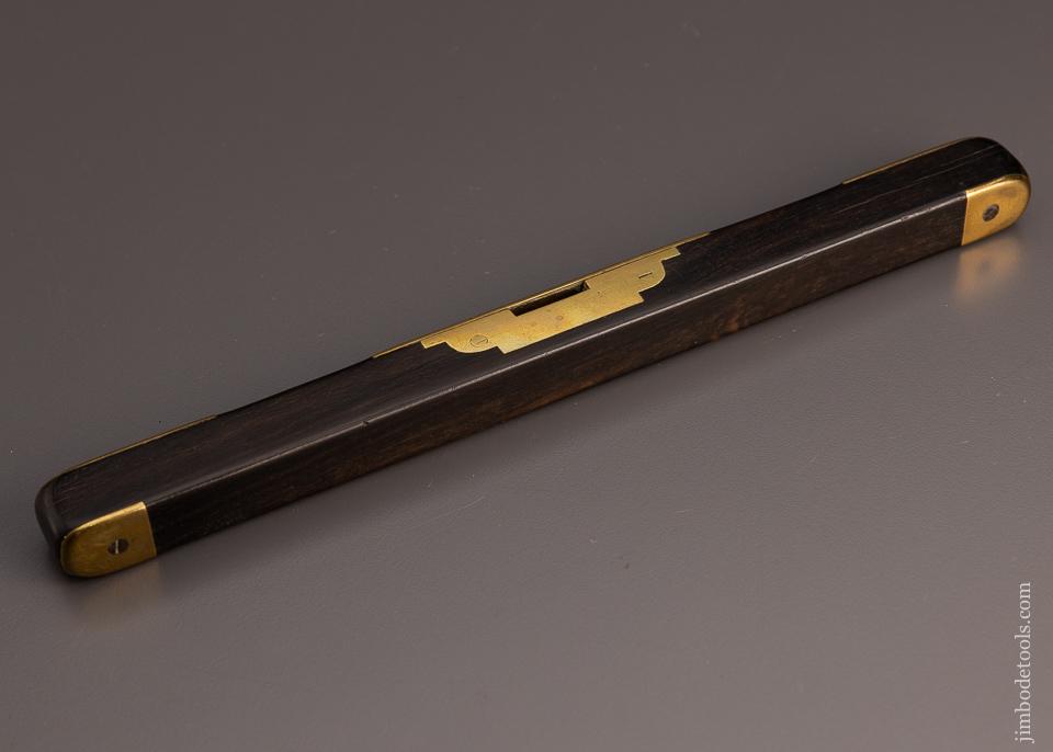 Fantastic, Ornate Ebony & Brass Level by BUIST - 97697