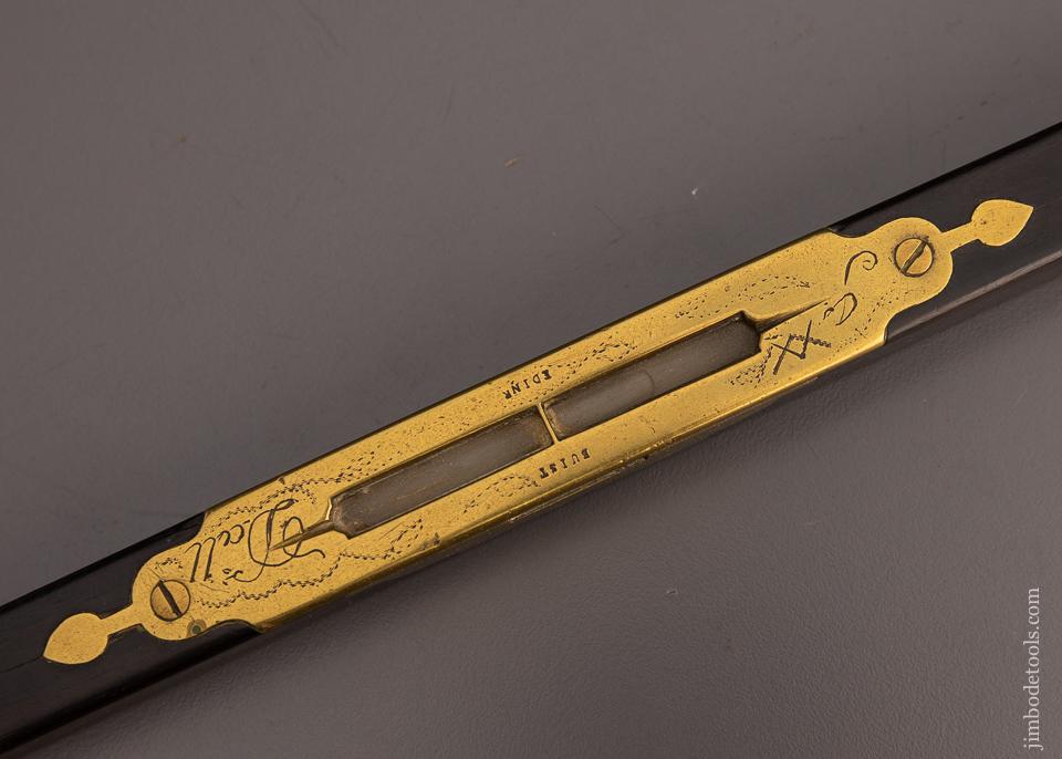 Fantastic, Ornate Ebony & Brass Level by BUIST - 97697