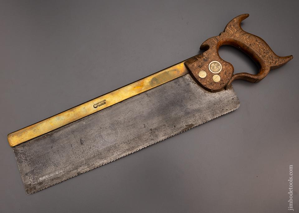 MATHIESON 14 Inch Brass Back Carcass Saw - 97779
