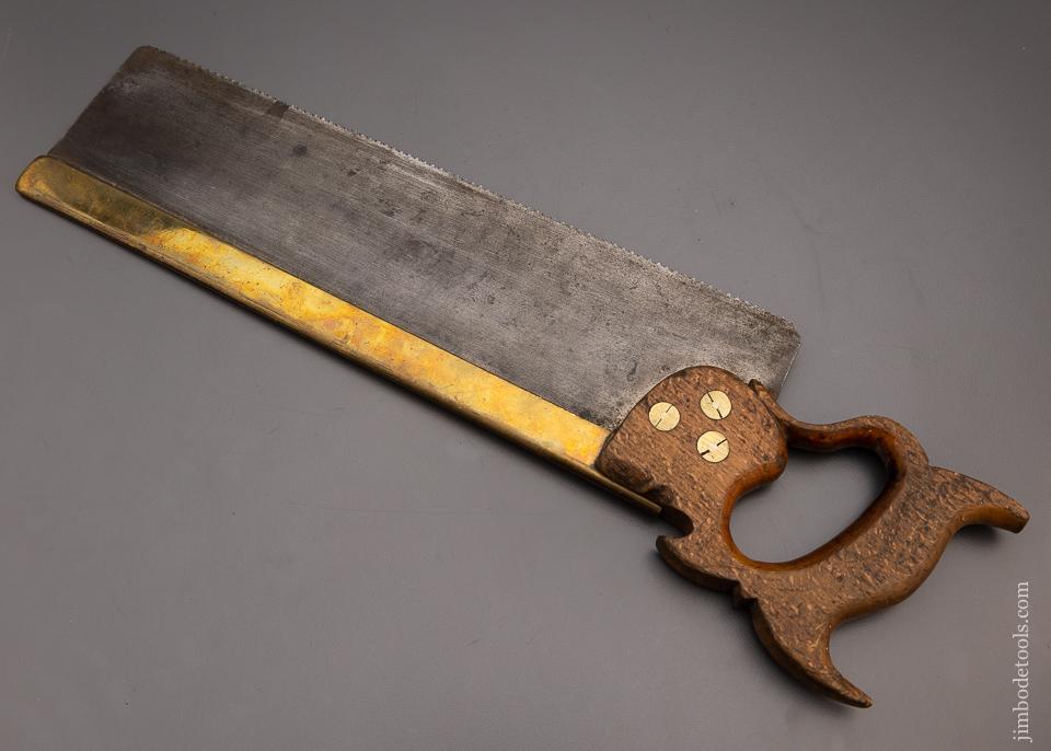 MATHIESON 14 Inch Brass Back Carcass Saw - 97779