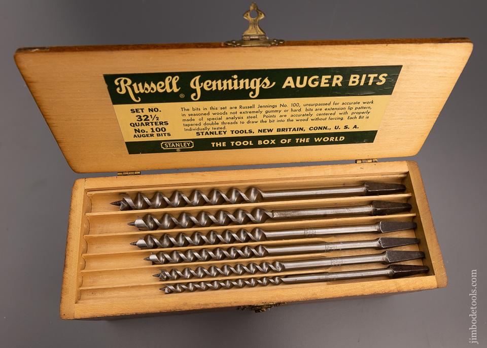 Mint Complete Set of 13 RUSSELL JENNINGS Auger Bits in Original Three Tiered Box - 97784