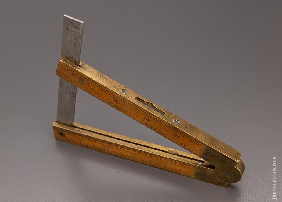Rare STEPHENS & CO. Inclinometer Level & Boxwood Rule No. 36 - 97786