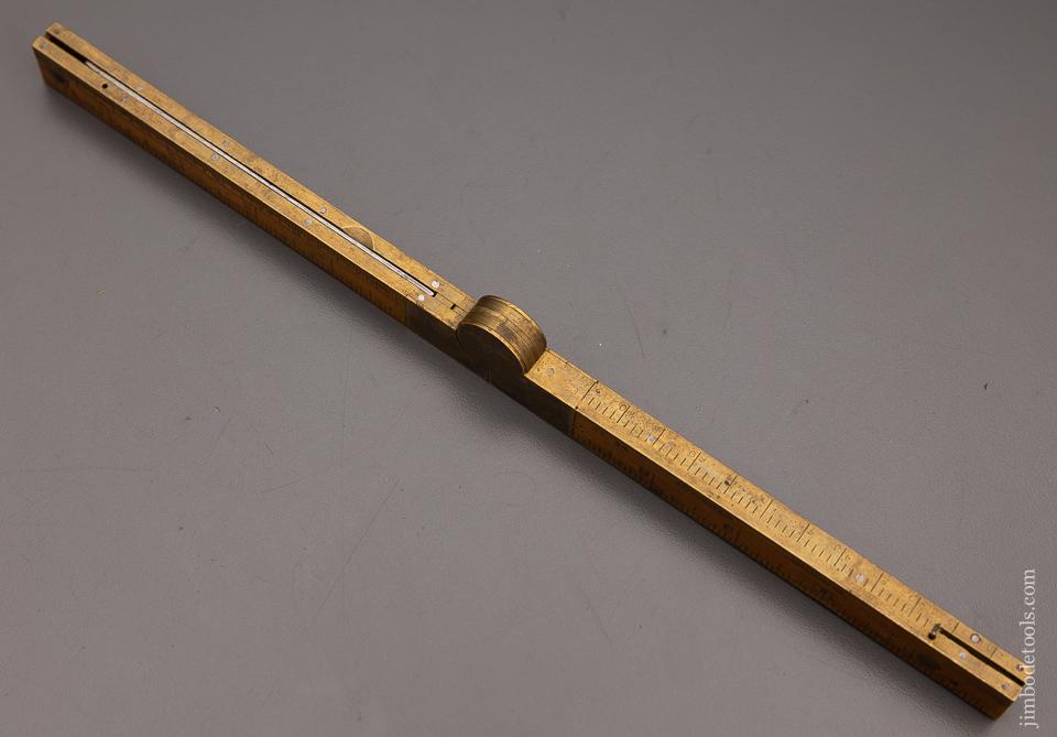 Rare STEPHENS & CO. Inclinometer Level & Boxwood Rule No. 36 - 97786