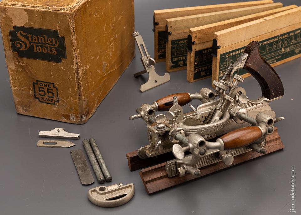 Fine STANLEY No. 55 Combination Plane 100% Complete in Original Box - 97900 - AS OF APR 23