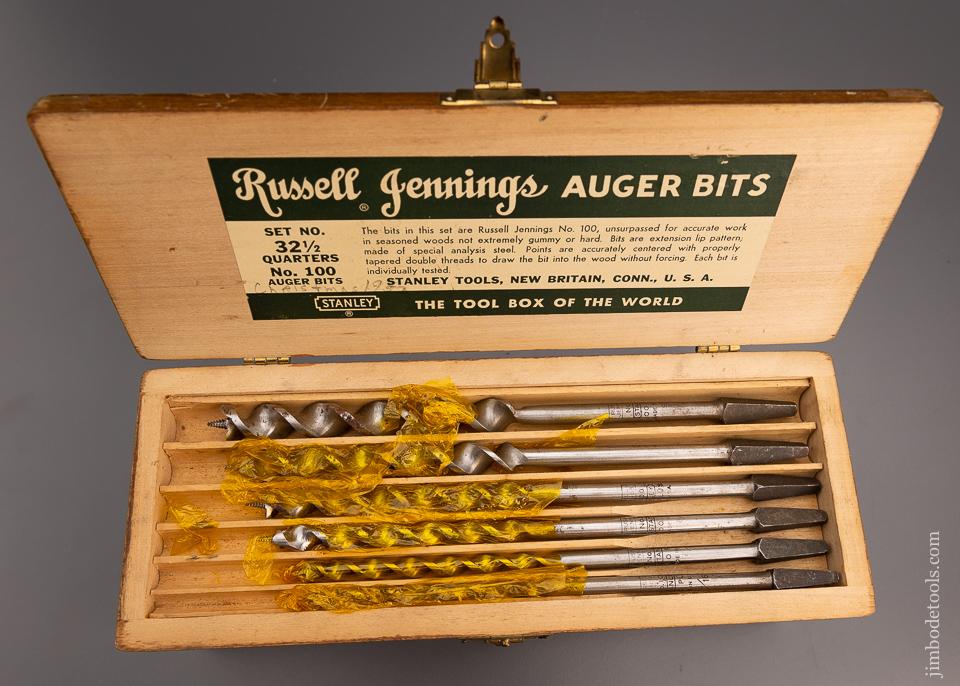 Mint Complete Set of 13 RUSSELL JENNINGS Auger Bits in Original Three Tiered Box - 97814