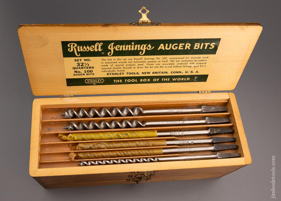 Mint Complete Set of 13 RUSSELL JENNINGS Auger Bits in Original Three Tiered Box - 97815