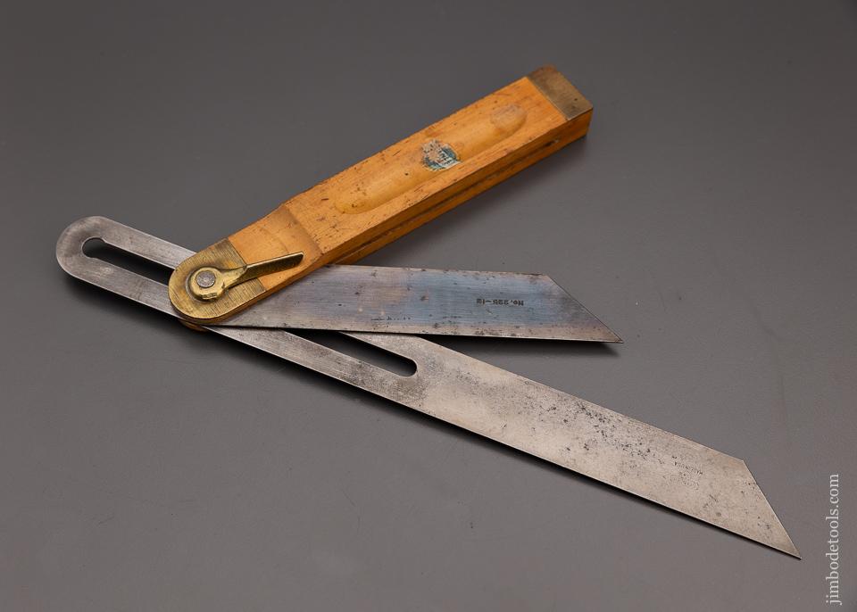 Rare Boxwood STANLEY No. 225 Double Blade Bevel Square with Decal - 97816
