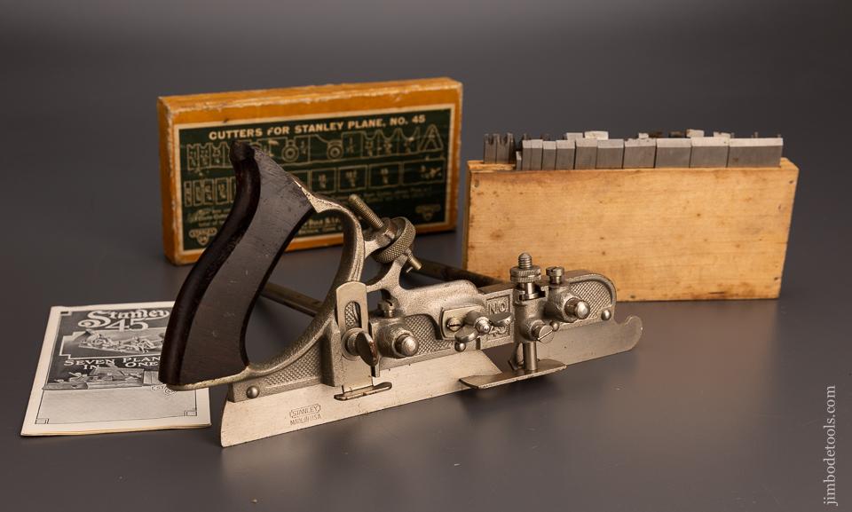Fine and 100% Complete STANLEY No. 45 Combination Plane in Original Box - 97850