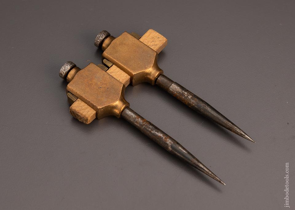 Brass & Steel Trammel Points 4 3/4 Inch - 97859