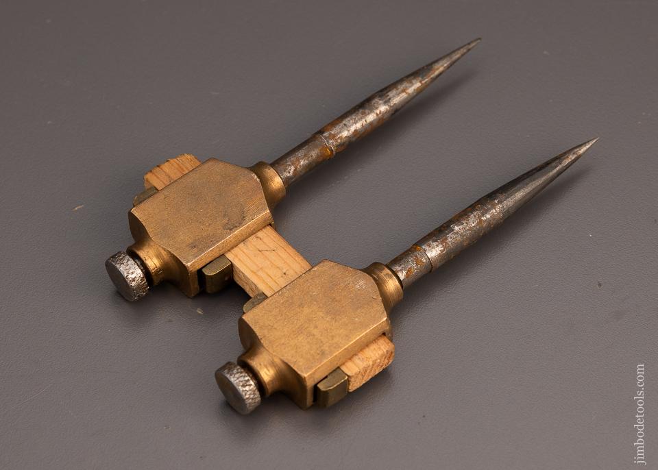 Brass & Steel Trammel Points 4 3/4 Inch - 97859