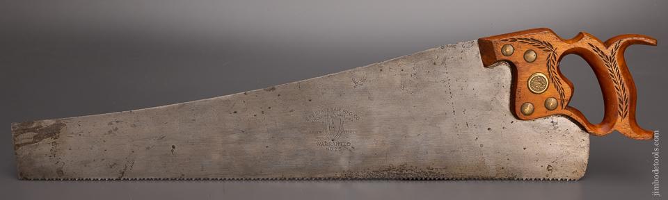 Extra Fine BAY STATE SAW MFG. CO. 26 Inch Rip Hand Saw - 97890