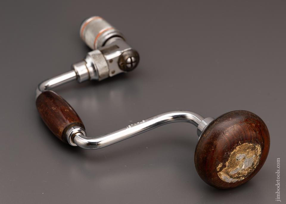 Fine 8 Inch STANLEY No. 923 Bit Brace with Rosewood and Decal like new - 97893