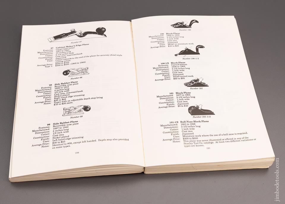 BOOK: ANTIQUE & COLLECTIBLE STANLEY TOOLS A GUIDE TO IDENTITY (AGE) & VALUE by John Walter - 97895